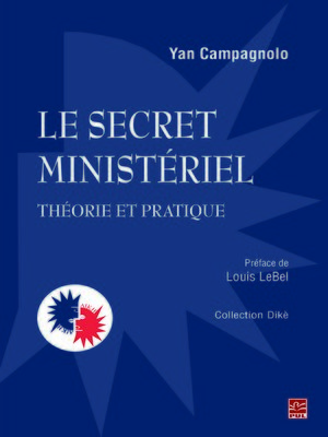 cover image of Le secret ministériel